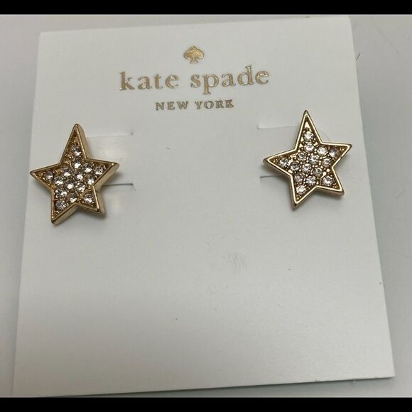 Kate Spade Twinkle Twinkle Pave Star Studs Gold - Picture 3 of 4
